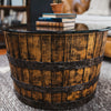 Whiskey Barrel Oak Coffee Table - Motor City Barrels