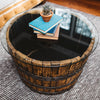 Whiskey Barrel Oak Coffee Table - Motor City Barrels