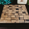 Fragment Series - Square Barrel Stave Cocktail Platter - Small - Motor City Barrels