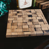 Fragment Series - Square Barrel Stave Cocktail Platter - Small - Motor City Barrels