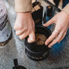 Mini Smokeless Campfire Pit with Smoking Wood Barrel Cubes - Motor City Barrels