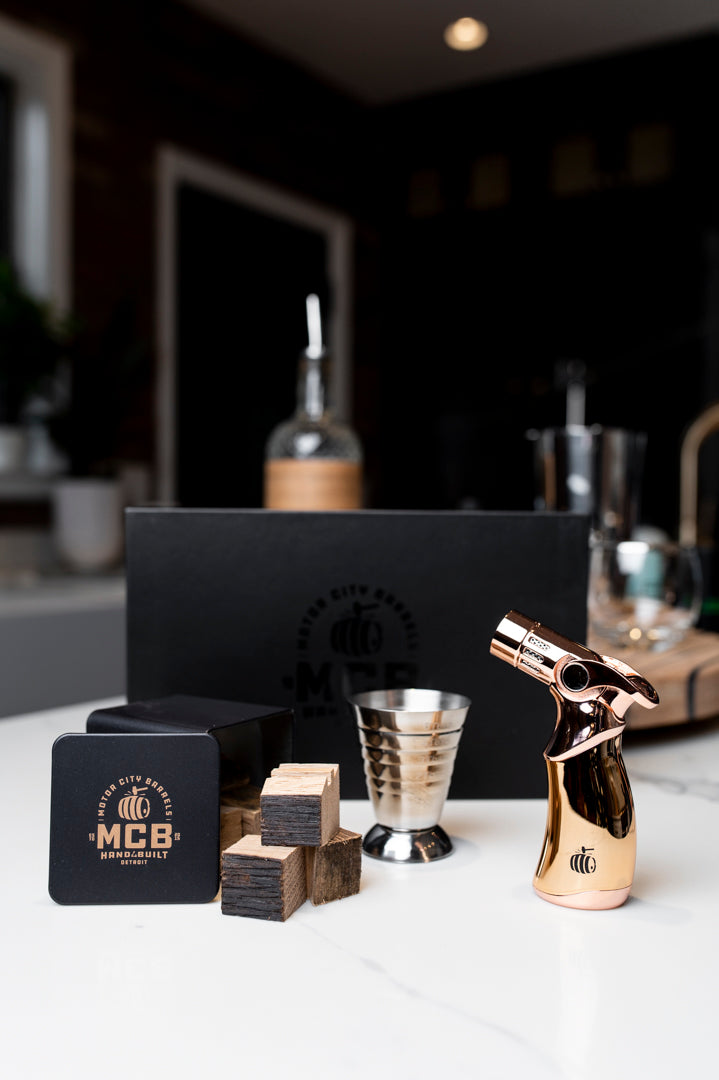 Cubed Series Barrel Smoked Cocktail Kit - Motor City Barrels