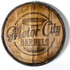 Engraved Custom Barrel Top - Motor City Barrels