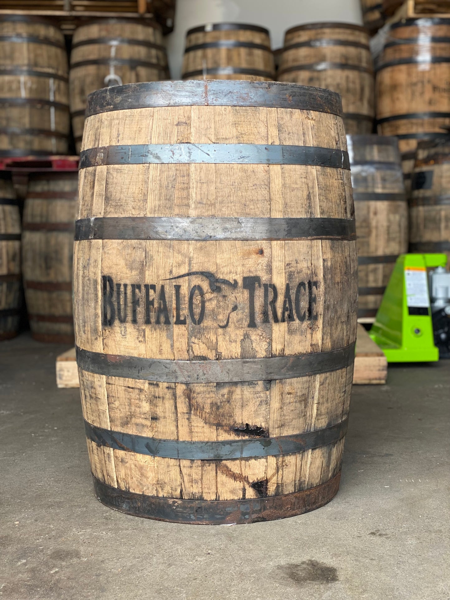 Buffalo Trace Whiskey Barrel Whole Authentic 53 Gallon - Motor City Barrels