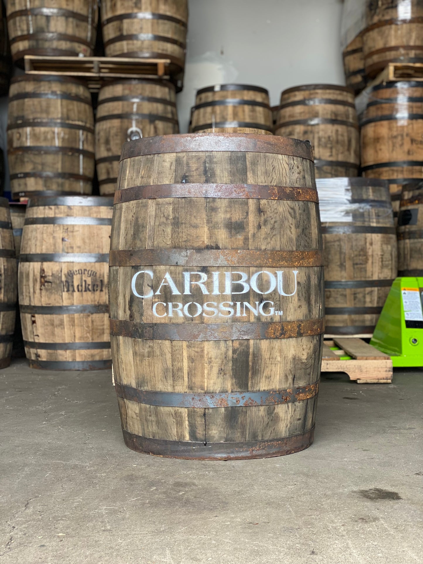 Furniture Grade - Caribou Single Barrel - Canadian Whiskey Barrel 53 Gallon - Motor City Barrels