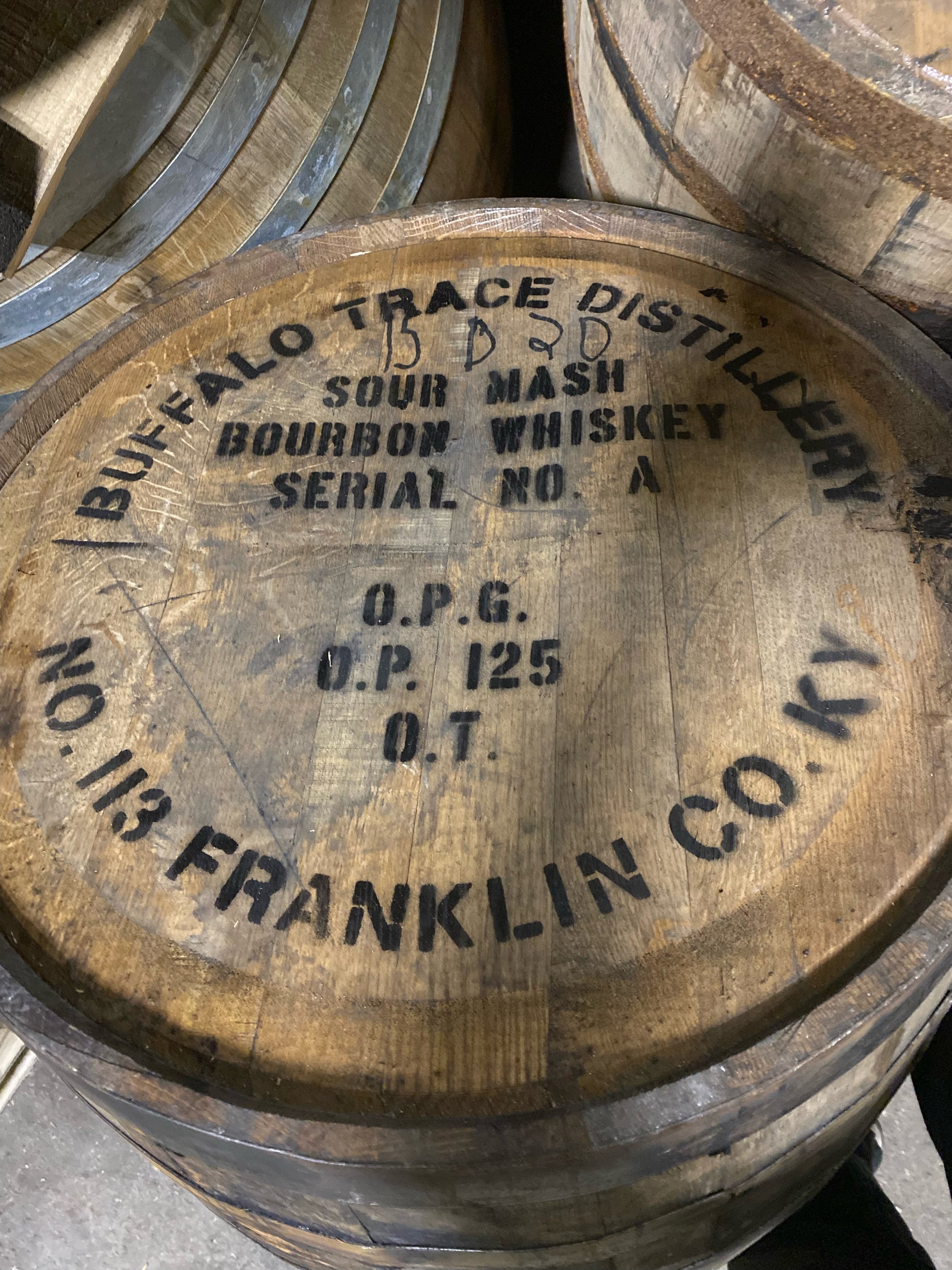 Furniture Grade - Blanton’s Buffalo Trace Whiskey Barrel - Motor City Barrels
