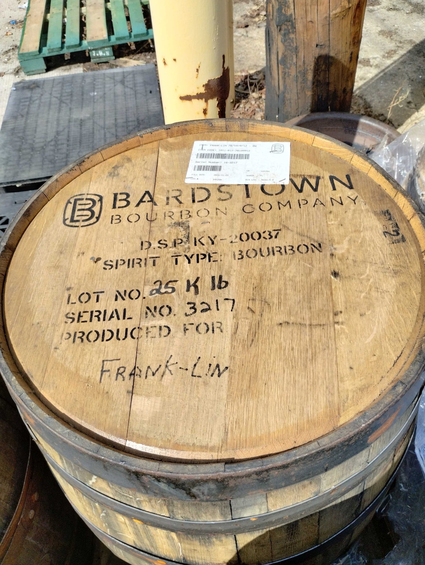 Furniture Grade - Bardstown Bourbon Company - Whiskey Barrel 53 Gallon