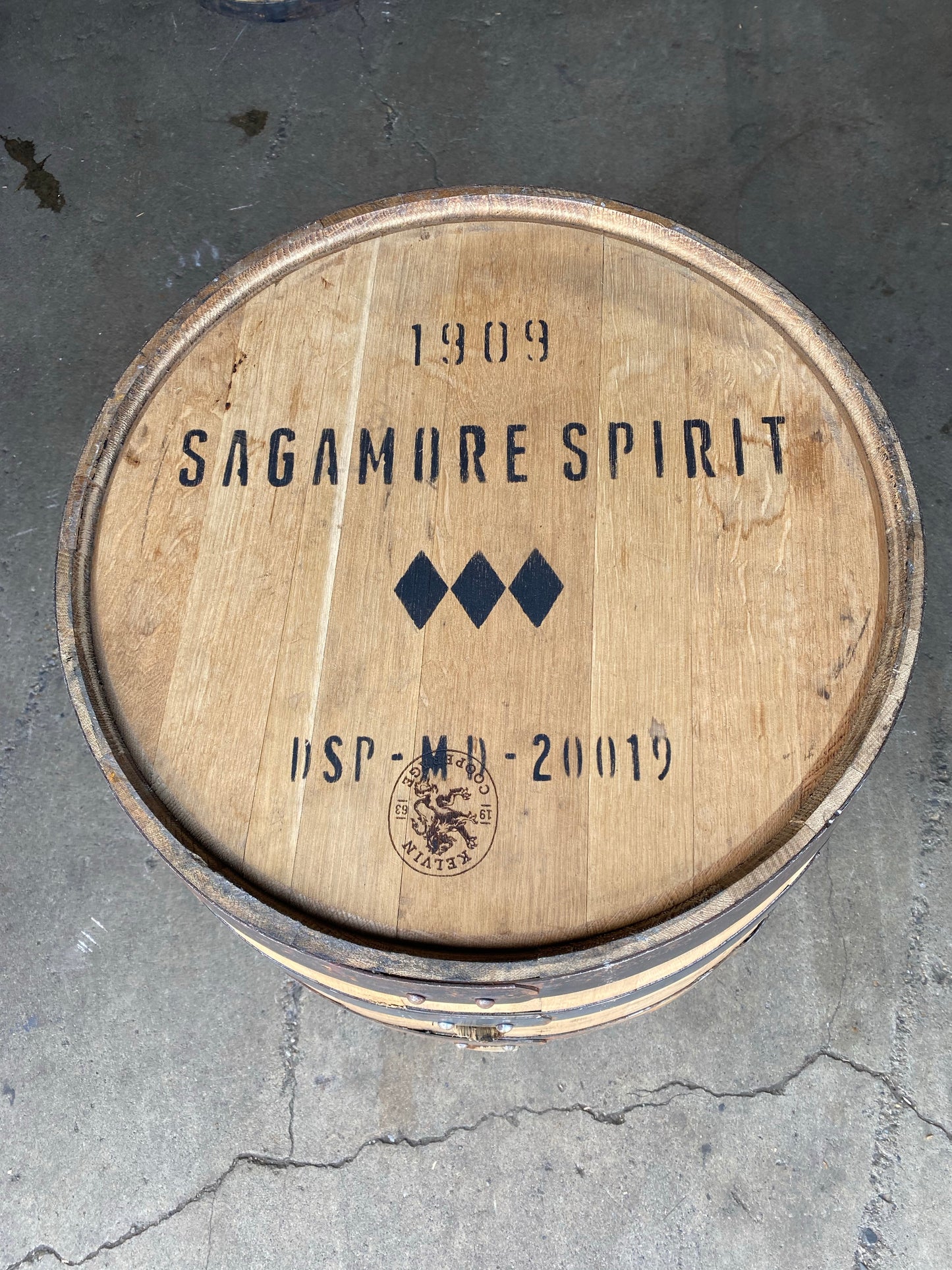 Furniture Grade - Sagamore Spirit - Whiskey Barrel 53 Gallon - Motor City Barrels