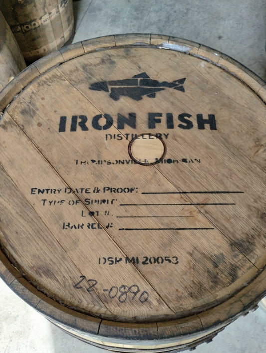 Furniture Grade - Iron Fish - Whiskey Barrel 53 Gallon